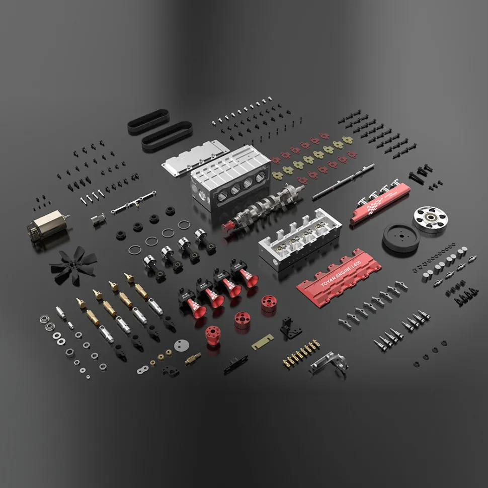TOYAN Full Metal Nitro Engine Model Kit That Works - Build Your Own Engines - Gift Collection