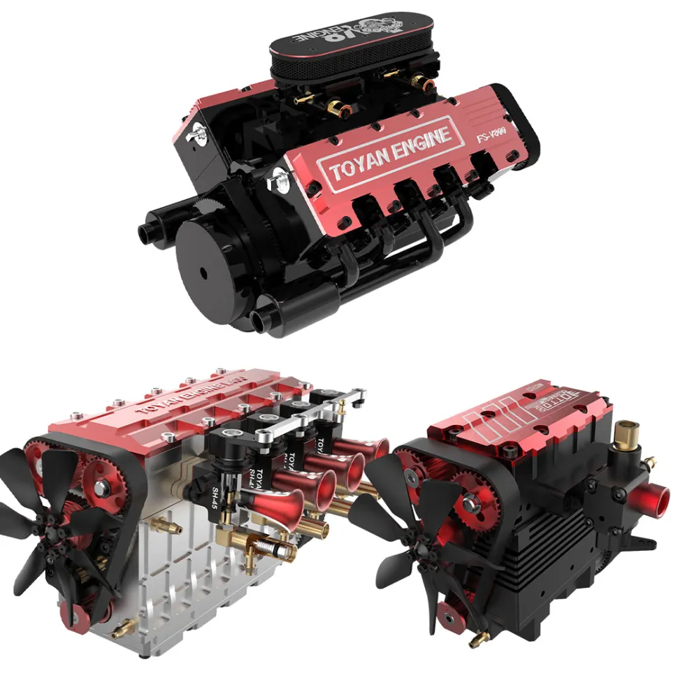 TOYAN Full Metal Nitro Engine Model Kit That Works - Build Your Own Engines - Gift Collection