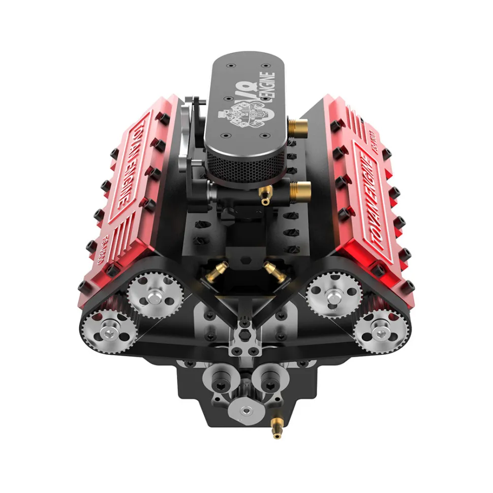 TOYAN V8 Engine FS-V800 28cc Nitro Engine - Build Your Own V8 Engine - V8 Engine Model Kit That Works