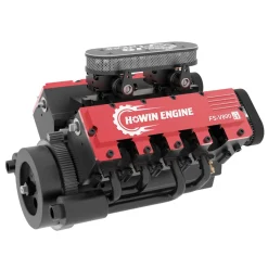 TOYAN V8 Engine FS-V800G 28cc Gasoline Engine Model Kit with Supercharger CDI Ignition Accessories That Works