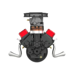 TOYAN V8 Engine FS-V800WGPC 28cc OHV Gasoline Engine - Build Your Own V8 Engine - V8 Engine Model Kit That Works