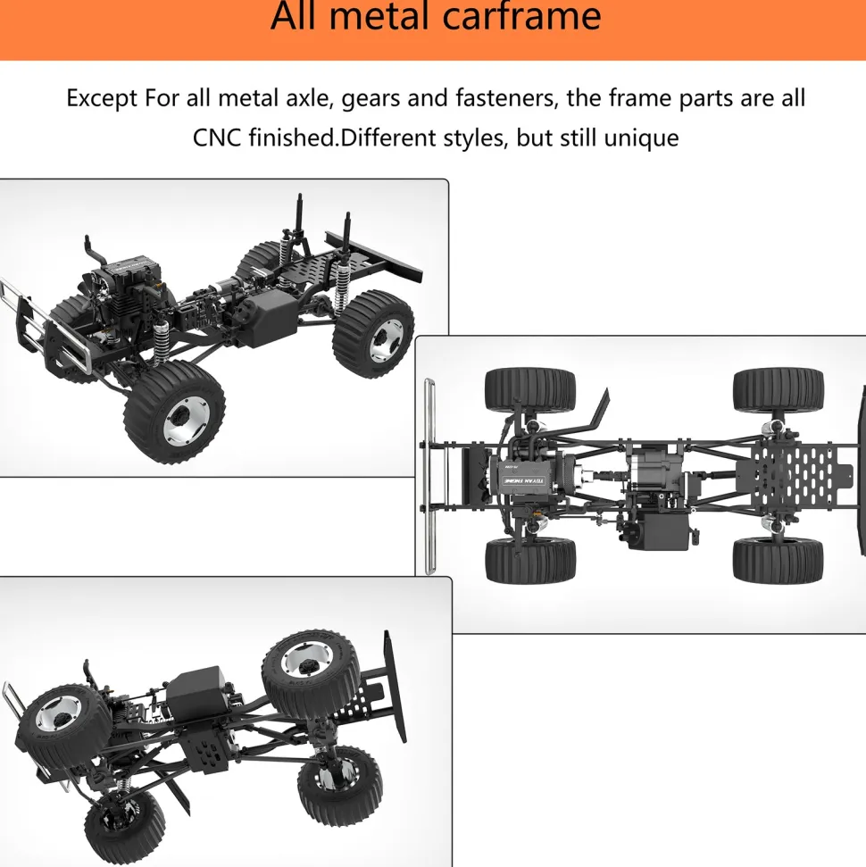 TOYAN X-POWER Sand Cruiser 1:8 RC Off-road 4WD Car Vehicle Crawler Kit
