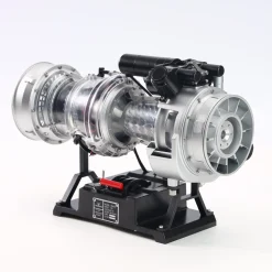 T700 Turboshaft Engine Model Kit that Works - Build Your Own Turboshaft Engine - TECHING 1/4 Metal Simulation Electric Military Helicopter Turboshaft Engine Model DM136