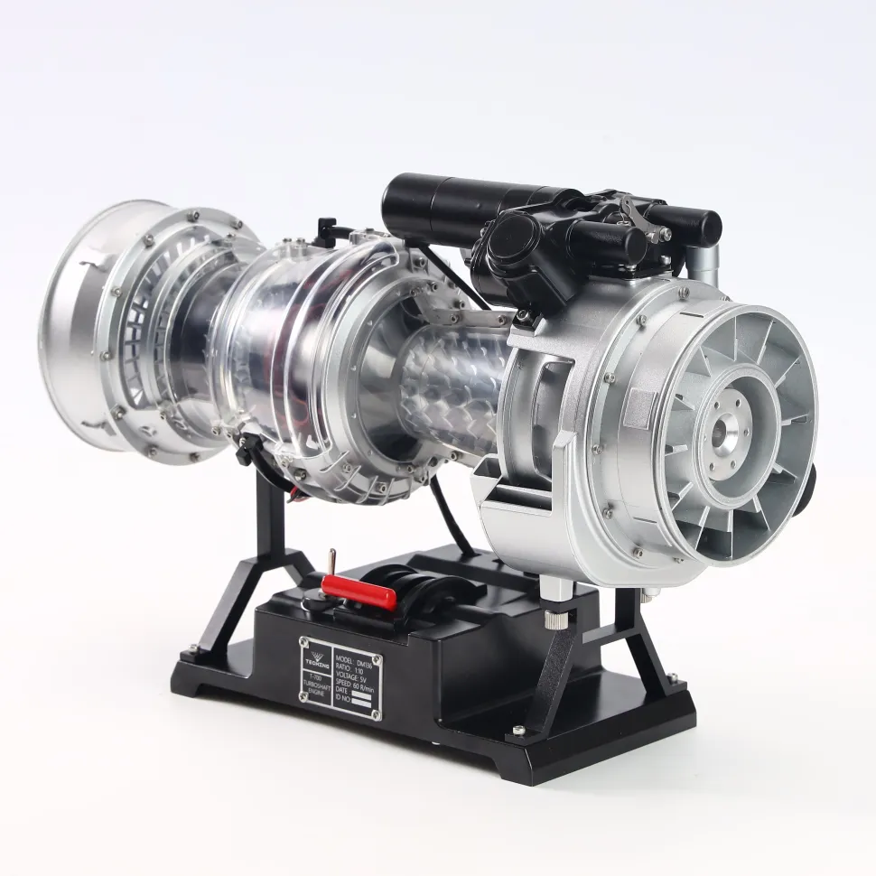 T700 Turboshaft Engine Model Kit that Works - Build Your Own Turboshaft Engine - TECHING 1/4 Metal Simulation Electric Military Helicopter Turboshaft Engine Model DM136