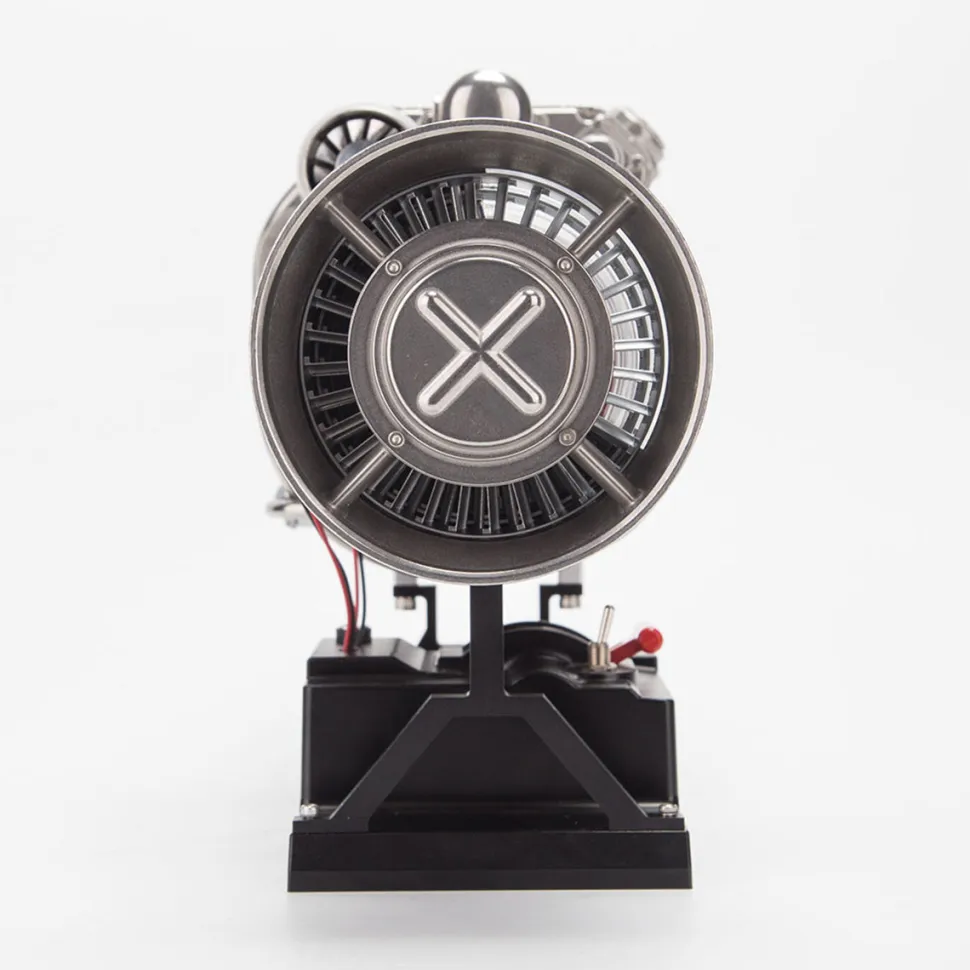 T700 Turboshaft Engine Model Kit that Works - Build Your Own Turboshaft Engine - TECHING 1/4 Metal Simulation Electric Military Helicopter Turboshaft Engine Model DM136