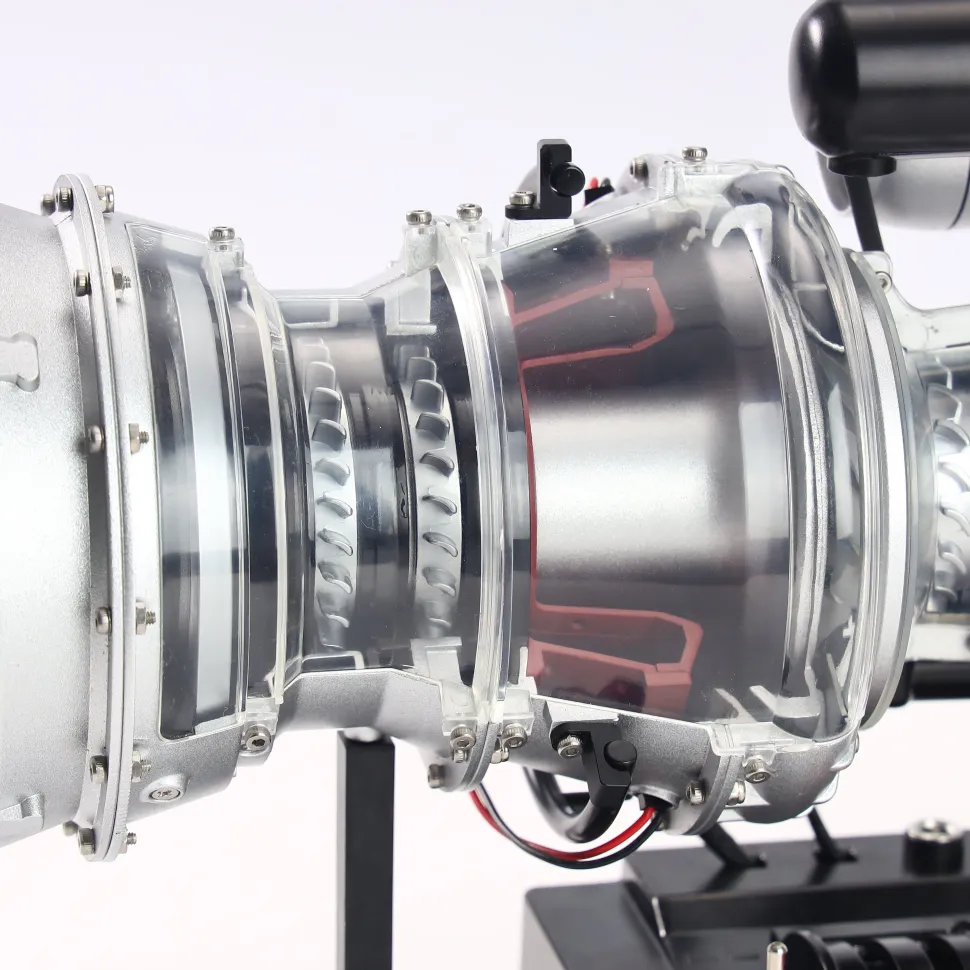 T700 Turboshaft Engine Model Kit that Works - Build Your Own Turboshaft Engine - TECHING 1/4 Metal Simulation Electric Military Helicopter Turboshaft Engine Model DM136