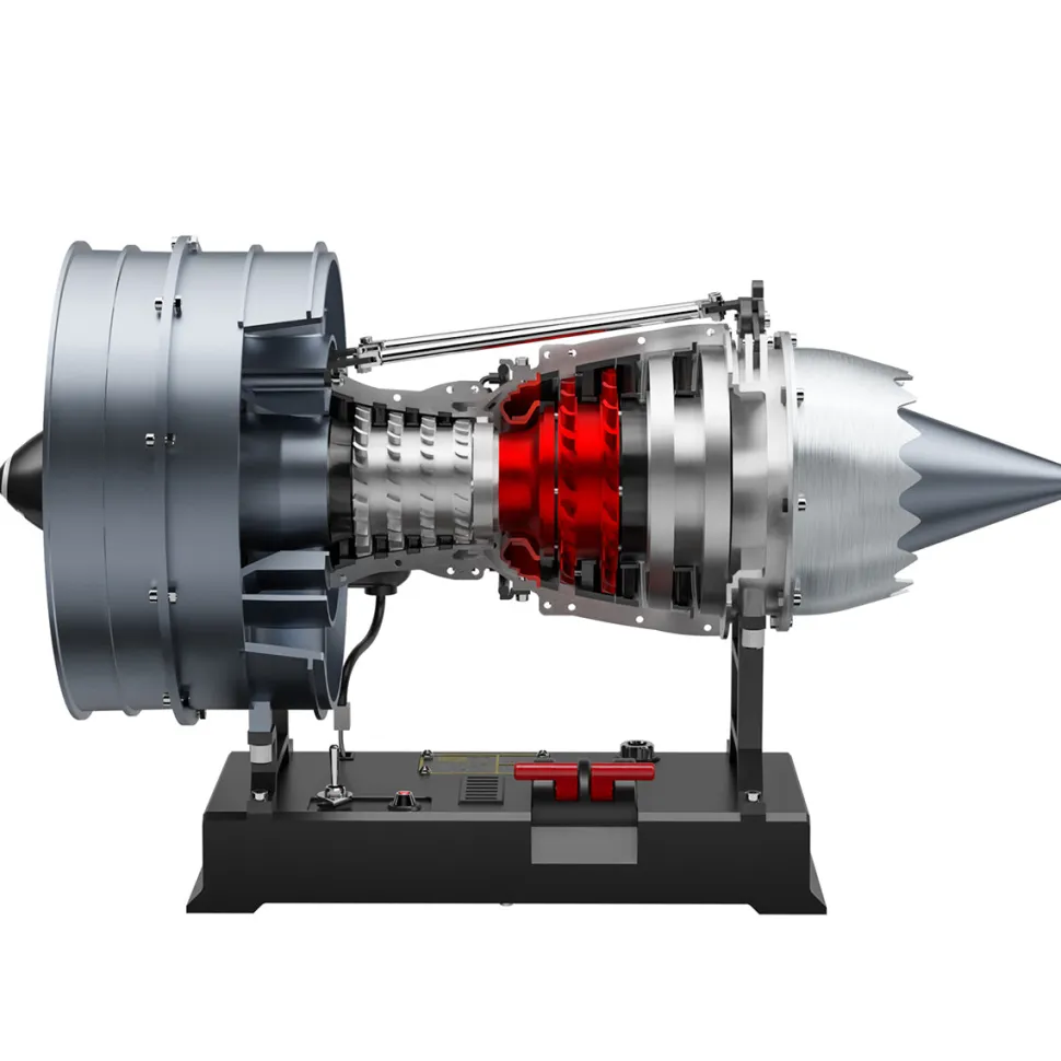 Turbofan Engine Model Kit that Works - Build Your Own Turbofan Engine - TECHING 1/12 Full Metal Dual-Spool Turbofan Engine Model Kit 300+PCS