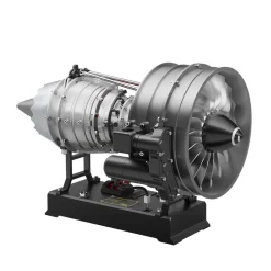 Turbofan Engine Model Kit that Works - Build Your Own Turbofan Engine - TECHING 1/12 Full Metal Dual-Spool Turbofan Engine Model Kit 300+PCS