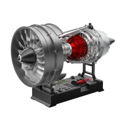 Turbofan Engine Model Kit that Works - Build Your Own Turbofan Engine - TECHING 1/12 Full Metal Dual-Spool Turbofan Engine Model Kit 300+PCS