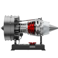 Turbofan Engine Model Kit that Works - Build Your Own Turbofan Engine - TECHING 1/12 Full Metal Dual-Spool Turbofan Engine Model Kit 300+PCS