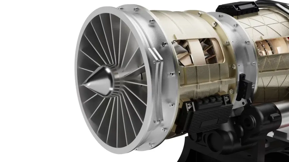 Turbofan Engine Model Kit that Works - Build Your Own Turbofan Engine - TECHING 1/10 Full Metal Electric Turbojet Engine Small Bypass Ratio Twin Rotor Aircraft Model DM135 600+Pcs