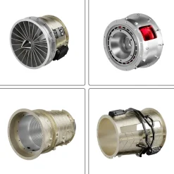 Turbofan Engine Model Kit that Works - Build Your Own Turbofan Engine - TECHING 1/10 Full Metal Electric Turbojet Engine Small Bypass Ratio Twin Rotor Aircraft Model DM135 600+Pcs