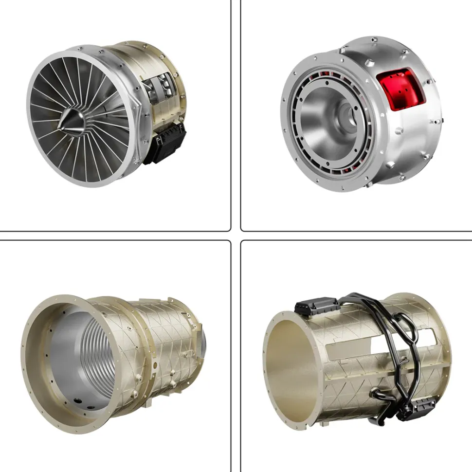 Turbofan Engine Model Kit that Works - Build Your Own Turbofan Engine - TECHING 1/10 Full Metal Electric Turbojet Engine Small Bypass Ratio Twin Rotor Aircraft Model DM135 600+Pcs