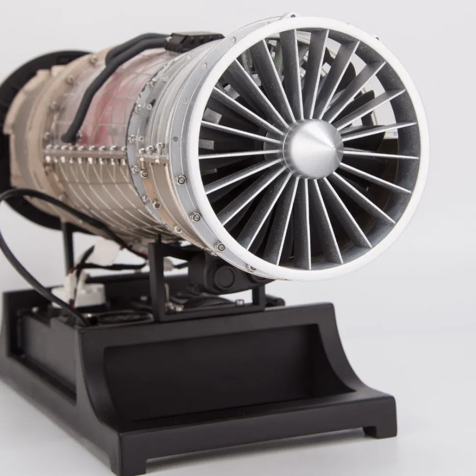 Turbofan Engine Model Kit that Works - Build Your Own Turbofan Engine - TECHING 1/10 Full Metal Electric Turbojet Engine Small Bypass Ratio Twin Rotor Aircraft Model DM135 600+Pcs