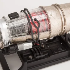 Turbofan Engine Model Kit that Works - Build Your Own Turbofan Engine - TECHING 1/10 Full Metal Electric Turbojet Engine Small Bypass Ratio Twin Rotor Aircraft Model DM135 600+Pcs