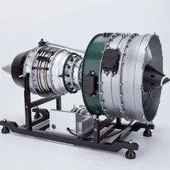 Turbofan Engine Model Kit that Works - Build Your Own Turbofan Engine - TECHING 1/10 Full Metal Dual-Spool Turbofan Engine Aircraft Jet Engine Model 1000+Pcs
