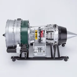 Turbofan Engine Model Kit that Works - Build Your Own Turbofan Engine - TECHING 1/10 Full Metal Dual-Spool Turbofan Engine Aircraft Jet Engine Model 1000+Pcs