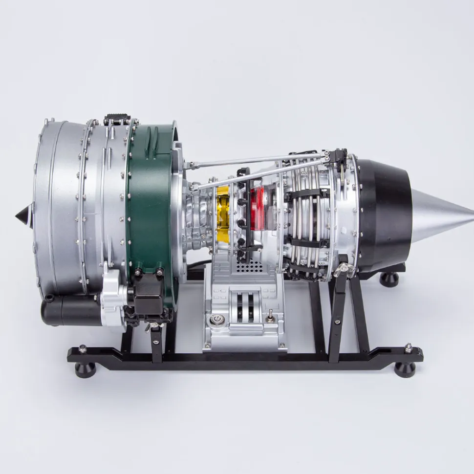 Turbofan Engine Model Kit that Works - Build Your Own Turbofan Engine - TECHING 1/10 Full Metal Dual-Spool Turbofan Engine Aircraft Jet Engine Model 1000+Pcs