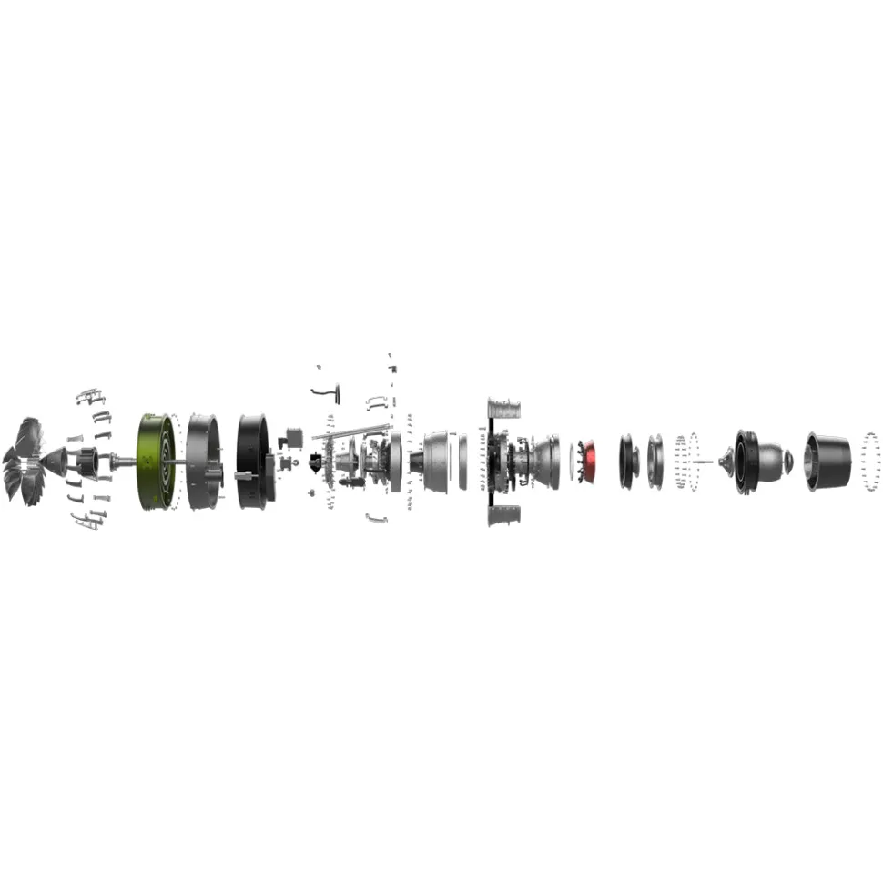 Turbofan Engine Model Kit that Works - Build Your Own Turbofan Engine - TECHING 1/10 Full Metal Dual-Spool Turbofan Engine Aircraft Jet Engine Model 1000+Pcs