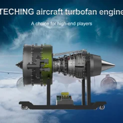 Turbofan Engine Model Kit that Works - Build Your Own Turbofan Engine - TECHING 1/10 Full Metal Dual-Spool Turbofan Engine Aircraft Jet Engine Model 1000+Pcs