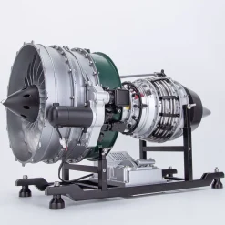 Turbofan Engine Model Kit that Works - Build Your Own Turbofan Engine - TECHING 1/10 Full Metal Dual-Spool Turbofan Engine Aircraft Jet Engine Model 1000+Pcs