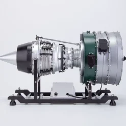 Turbofan Engine Model Kit that Works - Build Your Own Turbofan Engine - TECHING 1/10 Full Metal Dual-Spool Turbofan Engine Aircraft Jet Engine Model 1000+Pcs