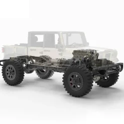 TWOLF TW-715 V8 Engine Powered 1:10 Scale RC Off-road 4WD 4-Door Pickup Truck Vehicle Crawler Kit