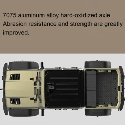 TWOLF TW-715 V8 Engine Powered 1:10 Scale RC Off-road 4WD 4-Door Pickup Truck Vehicle Crawler Kit
