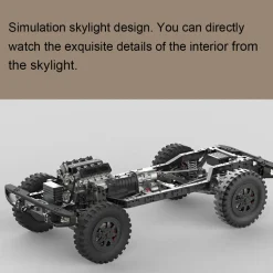 TWOLF TW-715 V8 Engine Powered 1:10 Scale RC Off-road 4WD 4-Door Pickup Truck Vehicle Crawler Kit