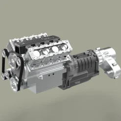 TWOLF TW-715 V8 Engine Powered 1:10 Scale RC Off-road 4WD 4-Door Pickup Truck Vehicle Crawler Kit