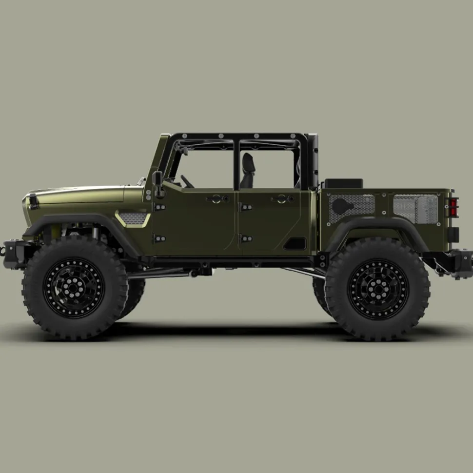 TWOLF TW-715 V8 Engine Powered 1:10 Scale RC Off-road 4WD 4-Door Pickup Truck Vehicle Crawler Kit
