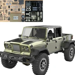 TWOLF TW-715 V8 Engine Powered 1:10 Scale RC Off-road 4WD 4-Door Pickup Truck Vehicle Crawler Kit