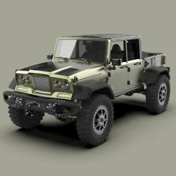 TWOLF TW-715 V8 Engine Powered 1:10 Scale RC Off-road 4WD 4-Door Pickup Truck Vehicle Crawler Kit with Electronic Equipment