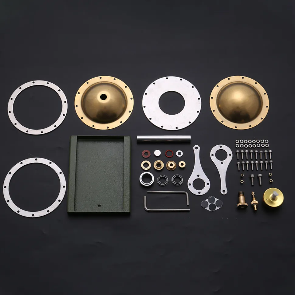 UFO Spin Suspension Steam Engine Model DIY Engine Kit with Copper Boiler and Alcohol Lamp