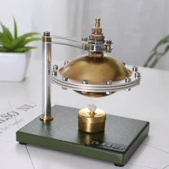 UFO Spin Suspension Steam Engine Model DIY Engine Kit with Copper Boiler and Alcohol Lamp