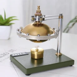 UFO Spin Suspension Steam Engine Model DIY Engine Kit with Copper Boiler and Alcohol Lamp