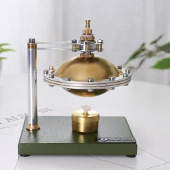 UFO Spin Suspension Steam Engine Model DIY Engine Kit with Copper Boiler and Alcohol Lamp
