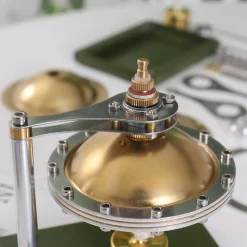 UFO Spin Suspension Steam Engine Model DIY Engine Kit with Copper Boiler and Alcohol Lamp