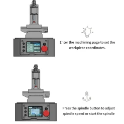 Ultra Mini Desktop CNC Machine Model with G-Code Control