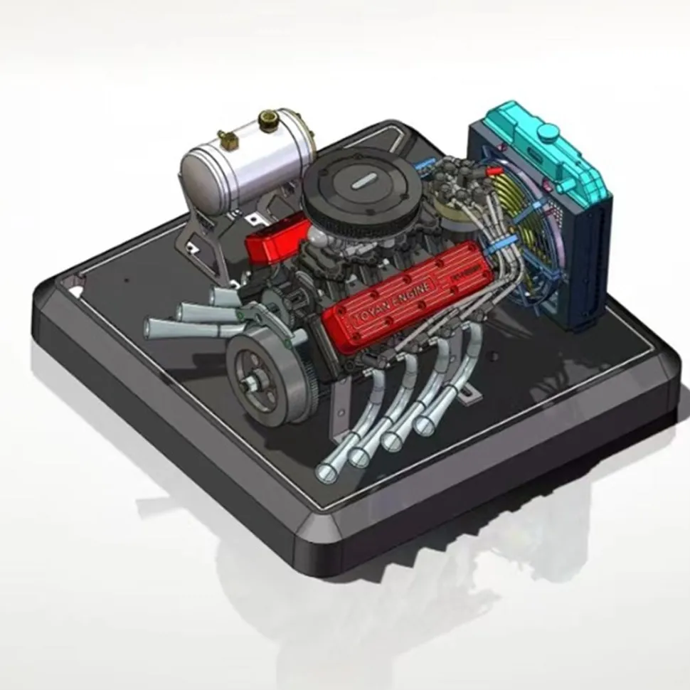 Upgraded Stand for TOYAN V8 FS-V800WGPC Engine Model