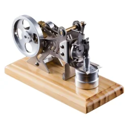 Vacuum Engine Flame Licker Engine Flame Eater Engine Motor Model with Wood Base - Enginediy