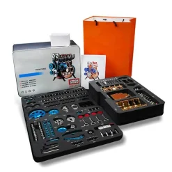 V4 Car Engine Assembly Kit Full Metal 4 Cylinder Car Engine Building Kit