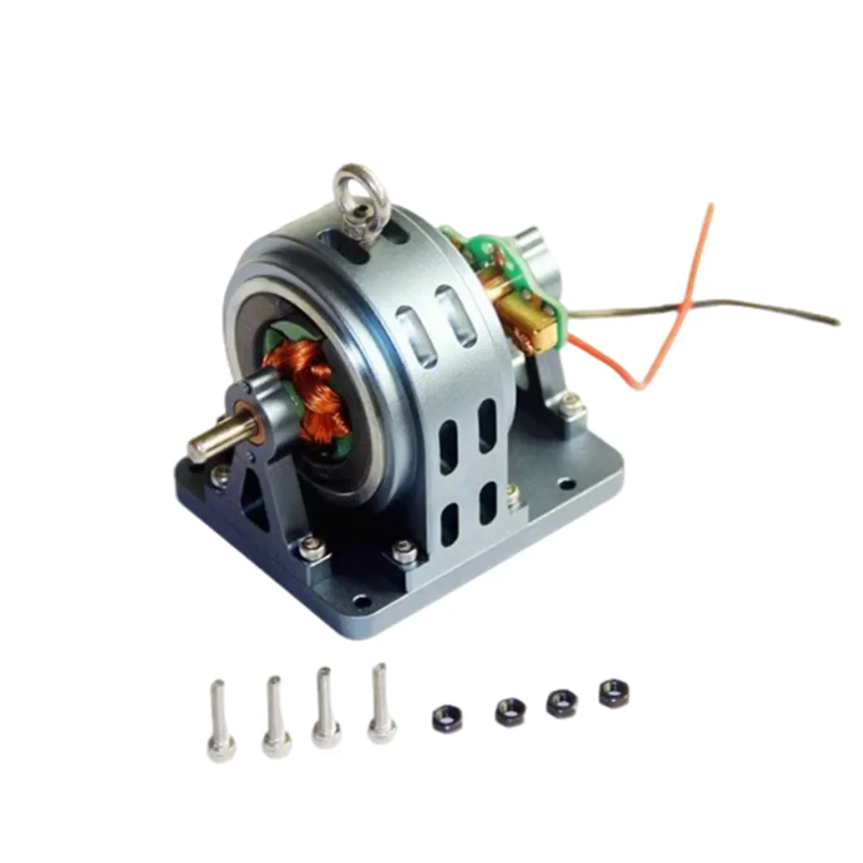 12V DC Micro Generator with Pulley Wheel & Belt - DIY Upgrade Accessories for Steam/Internal Combustion Engine Models