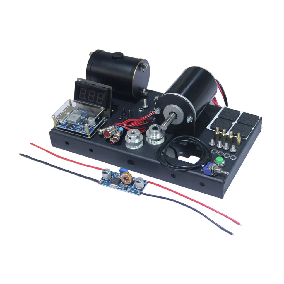 12V DC Modified Generator Kit & Base for SEMTO ST-NF2 Engine Model DIY Modelling Kit