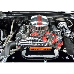 V8 Engine Fan Radiator Motor Hood Kit for 1/10 RC Car GRC 1976 F76 Motor
