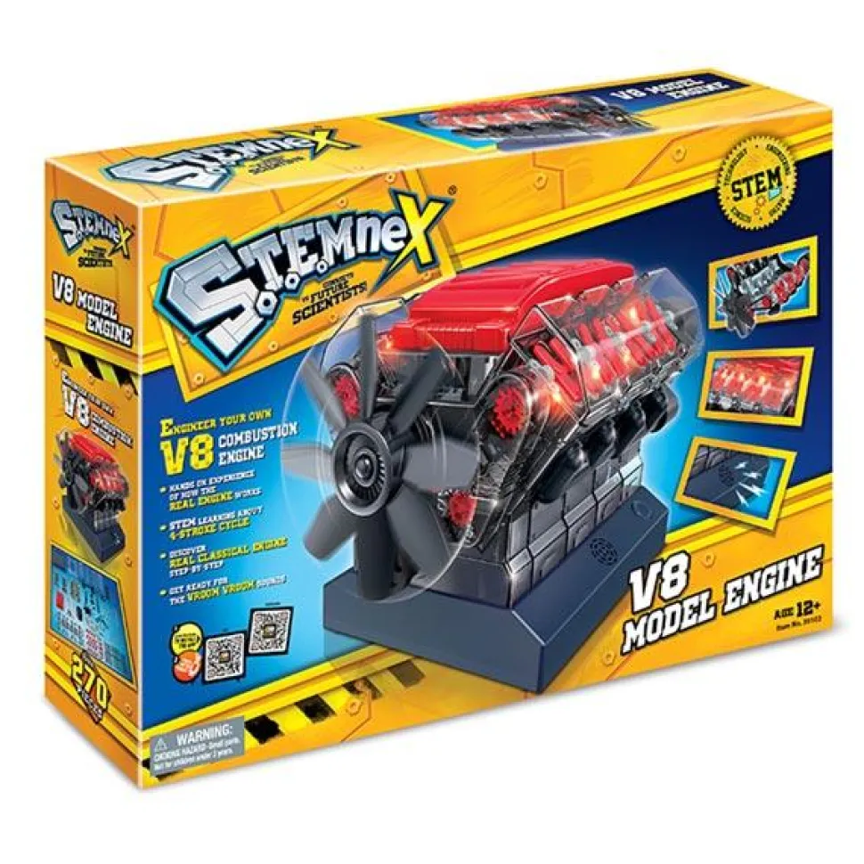 V8 Engine Model Kit - Build Your Own V8 Engine - Science Experiment STEM Toy - Enginediy