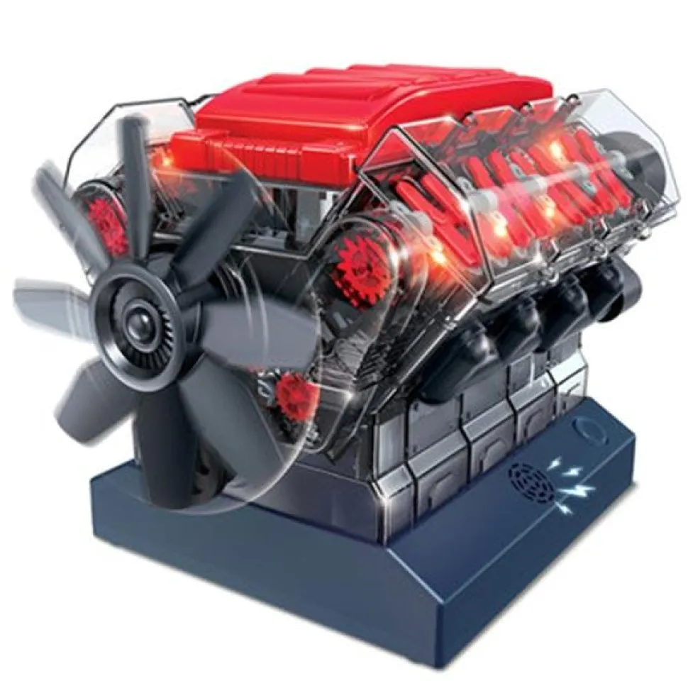 V8 Engine Model Kit - Build Your Own V8 Engine - Science Experiment STEM Toy - Enginediy