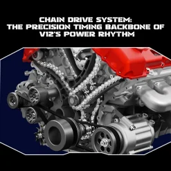 V12 Engine Model Kit that Works - Build Your Own V12 Engine - TECHING 1/4 Supercar V12 Engine Model Kit with Synchronized Throttle Sound Effects 800+PCS