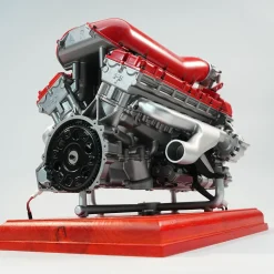 V12 Engine Model Kit that Works - Build Your Own V12 Engine - TECHING 1/4 Supercar V12 Engine Model Kit with Synchronized Throttle Sound Effects 800+PCS