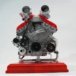 V12 Engine Model Kit that Works - Build Your Own V12 Engine - TECHING 1/4 Supercar V12 Engine Model Kit with Synchronized Throttle Sound Effects 800+PCS